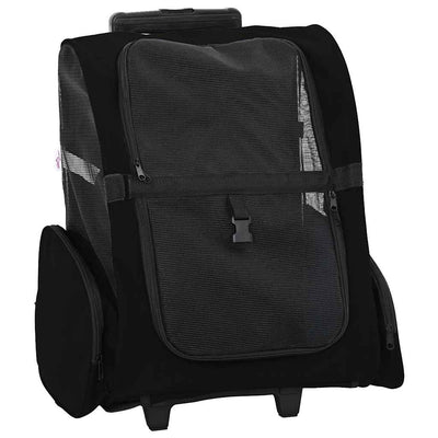 Vidaxx chariot pour animaux de compagnie 3-en-1 48x32x (57-106) cm tissu oxford noir