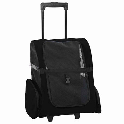 Vidaxx chariot pour animaux de compagnie 3-en-1 48x32x (57-106) cm tissu oxford noir
