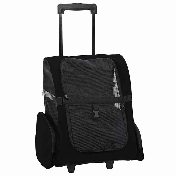 Vidaxx chariot pour animaux de compagnie 3-en-1 48x32x (57-106) cm tissu oxford noir