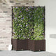 Vidaxl pot de fleur de jardin 3 pcs marron 80 x 80 x 143 cm acier