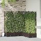 Vidaxxl pot de fleur de jardin 5 pcs marron 120 x 120 x 125,5 cm acier
