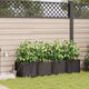 VidaXL pot de fleur de jardin 4 pcs acier marron