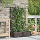 VidaXL pot de fleur de jardin 2 pcs acier marron