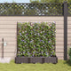 VidaXL pot de fleur de jardin 3 pcs acier marron