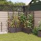VidaXL pot de fleur de jardin 5 pcs acier marron