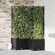 Vidaxxl pot de fleur de jardin 3 pcs noir 80 x 80 x 143 cm acier