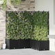 Vidaxxl pot de fleur de jardin 5 pcs noir 120 x 120 x 143 cm acier