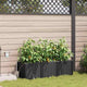 VidaXL pot de fleur de jardin 3 pcs acier noir