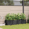 VidaXL pot de fleur de jardin 4 pcs acier noir