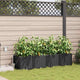 VidaXL pot de fleur de jardin 4 pcs acier noir