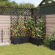 VidaXL pot de fleur de jardin 5 pcs acier noir