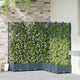 Vidaxxl pot de fleur de jardin 5 pcs gris 120 x 120 x 125,5 cm acier