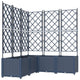 Vidaxxl pot de fleur de jardin 5 pcs gris 120 x 120 x 143 cm acier