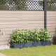Vidaxxl pot de fleur de jardin 4 pcs gris 120 x 120 x 142 cm acier