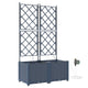 Vidaxxl pot de fleur de jardin 2 pcs gris 120 x 120 x 142 cm acier
