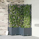 Vidaxl pot de fleur de jardin 3 pcs gris clair 80 x 80 x 143 cm acier