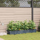 VidaXL pot de fleur de jardin 4 pcs acier gris clair