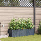 VidaXL pot de fleur de jardin 3 pcs acier gris clair