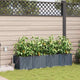 VidaXL pot de fleur de jardin 4 pcs acier gris clair