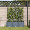 VidaXL pot de fleur de jardin 3 pcs acier gris clair