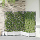 Vidaxxl pot de fleur de jardin 5 pcs blanc 120 x 120 x 125,5 cm acier