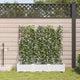 VidaXL pot de fleur de jardin 3 pcs acier blanc