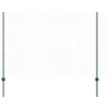 Vidaxl poteau de clôture 11 pcs vert 160 cm acier