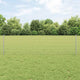 Vidaxl poteau de clôture 11 pcs argent 60 cm acier