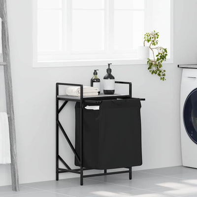 Vidaxx panier à linge 1 compartiment avec étagère chêne sonoma gris