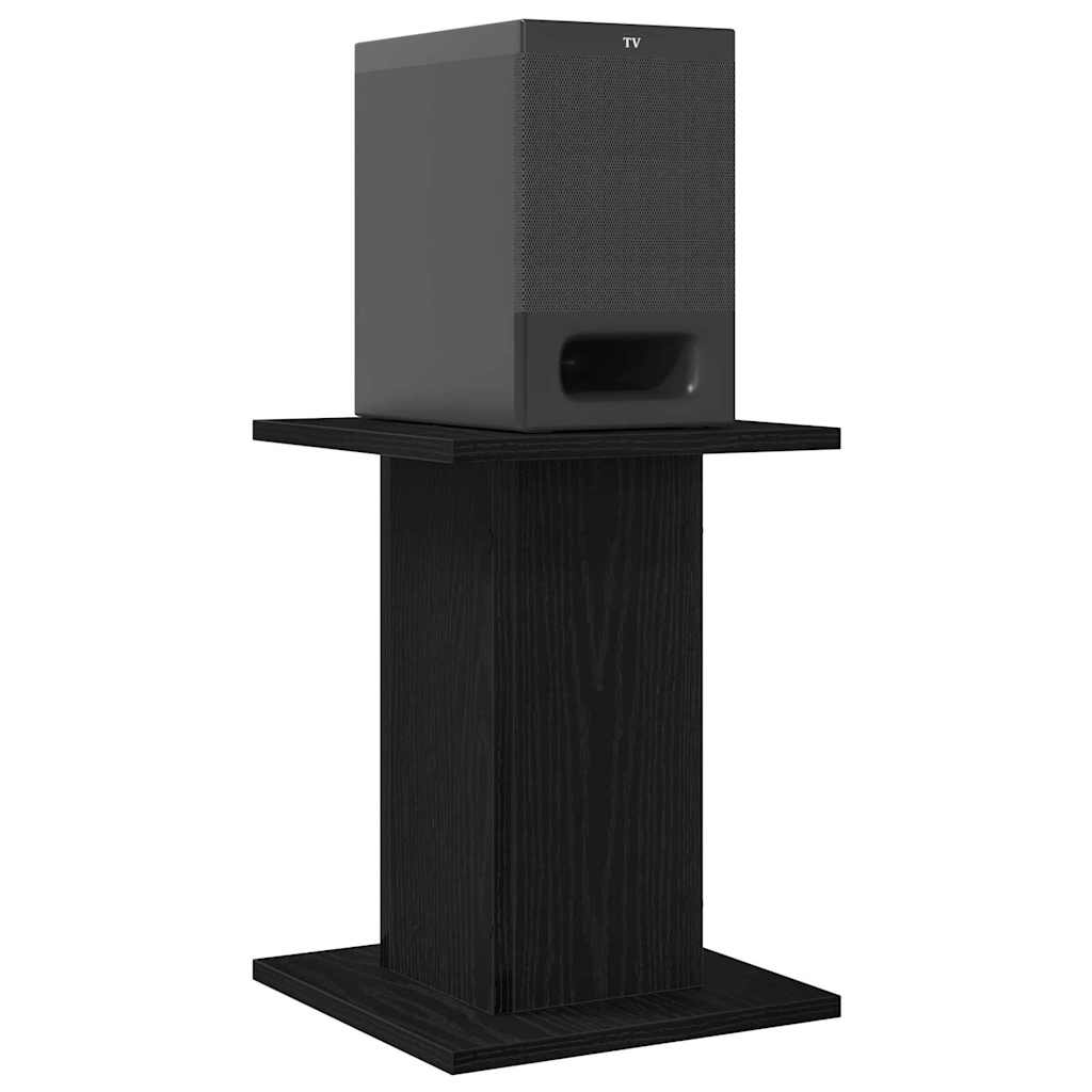 Vidaxl pieds d'enceintes 2 pcs chêne noir 30 x 30 x 40 cm