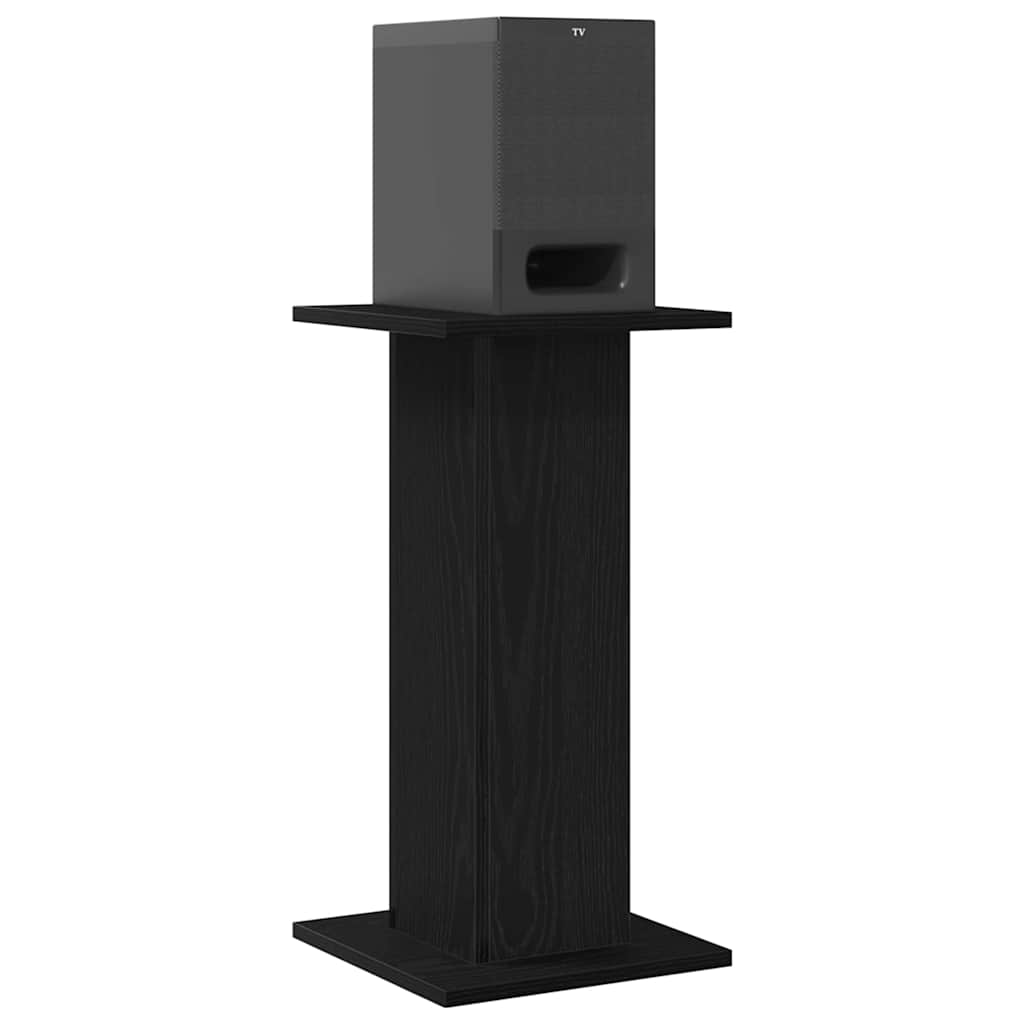 Vidaxl pieds d'enceintes 2 pcs chêne noir 30 x 30 x 60 cm