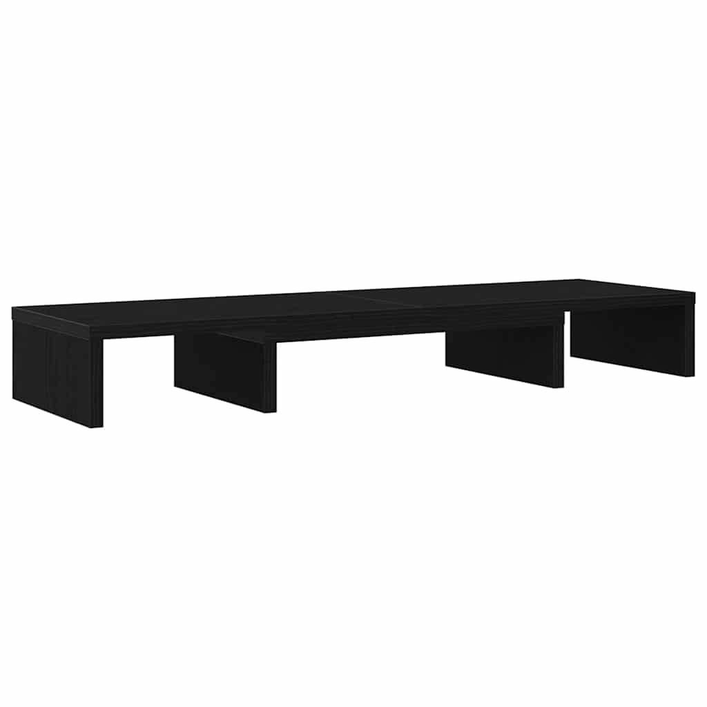 Vidaxx support pour moniteur réglable chêne noir 80x24x10,5 cm