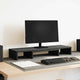 Vidaxx support pour moniteur réglable chêne noir 80x24x10,5 cm