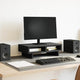 VidaXL support pour moniteur chêne noir 50x27x15 cm bois d'ingénierie