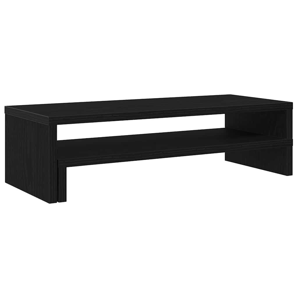 VidaXL support pour moniteur chêne noir 54x22x15 cm bois d'ingénierie