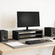 VidaXL support pour moniteur chêne noir 54x22x15 cm bois d'ingénierie