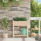 Vidaxxl pot de fleur de jardin beige 71 x 37 x 76,5 cm bois de pin massif