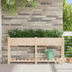 Vidaxxl pot de fleur de jardin beige 161 x 43 x 76,5 cm bois de pin massif