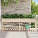 Vidaxxl pot de fleur de jardin beige 203 x 53 x 76,5 cm bois de pin massif