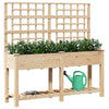 Vidaxxl pot de fleur de jardin beige 161 x 46 x 152,5 cm bois de pin massif