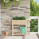 Vidaxl pot de fleur de jardin beige 111 x 37 x 76,5 cm bois de pin massif