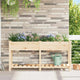 Vidaxl pot de fleur de jardin beige 161,5 x 45 x 76,5 cm bois de pin massif