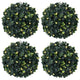 Vidaxx boules de buis artificiel avec éclairage LED 4 pcs 12 cm vert