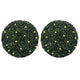 Vidaxx boules de buis artificiel avec éclairage LED 2 pcs 52 cm vert