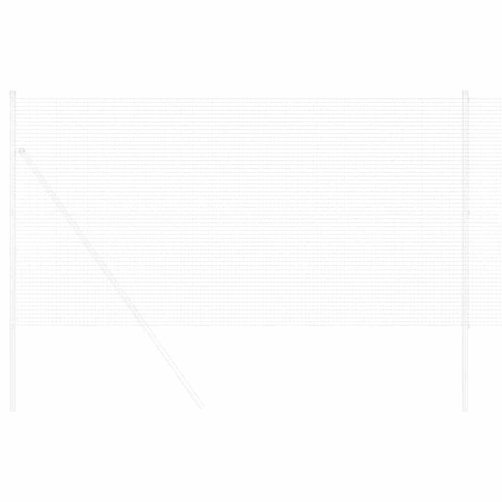 Vidaxl grillage soudé argent 0,4 x 10 m