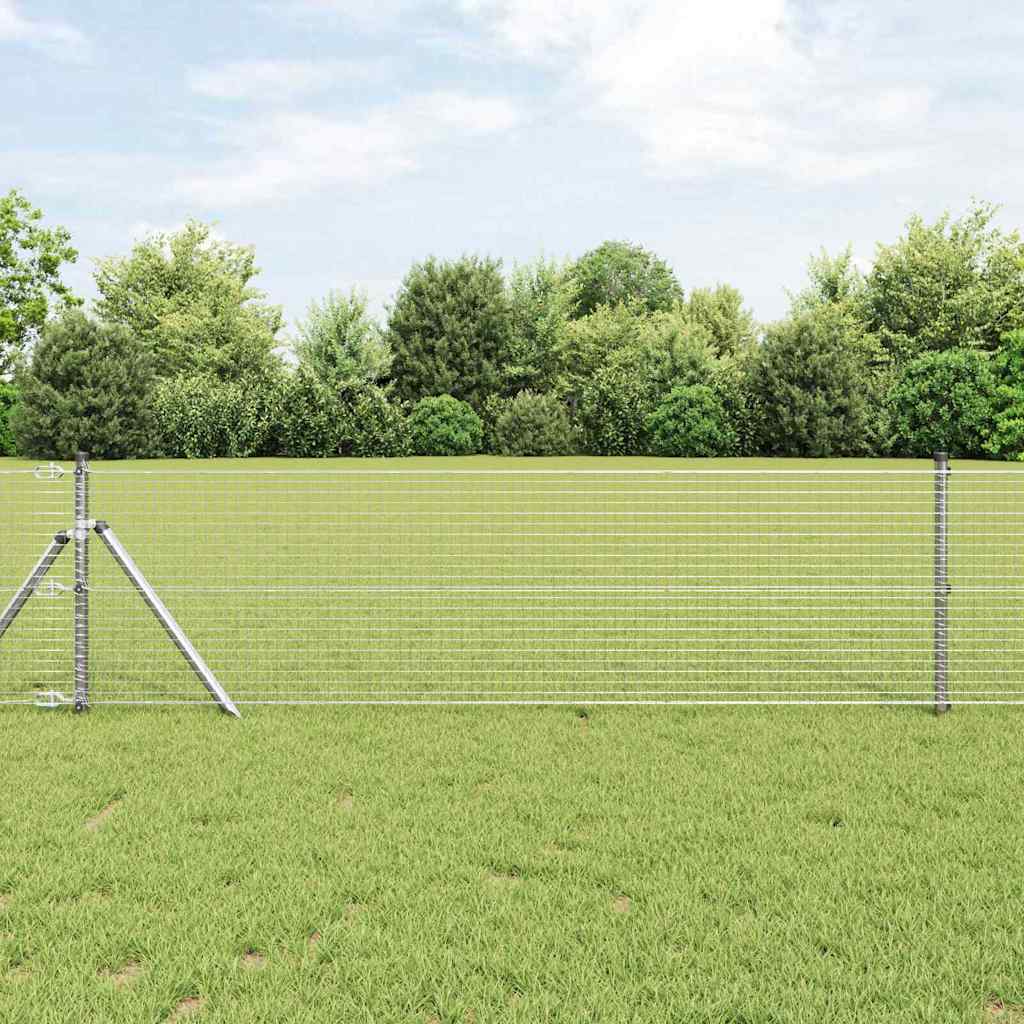 Vidaxl grillage soudé argent 0,4 x 10 m
