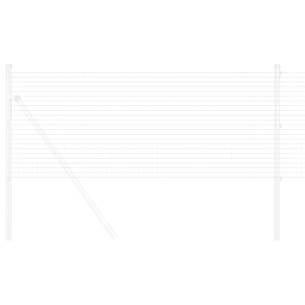 Vidaxl grillage soudé argent 0,4 x 10 m
