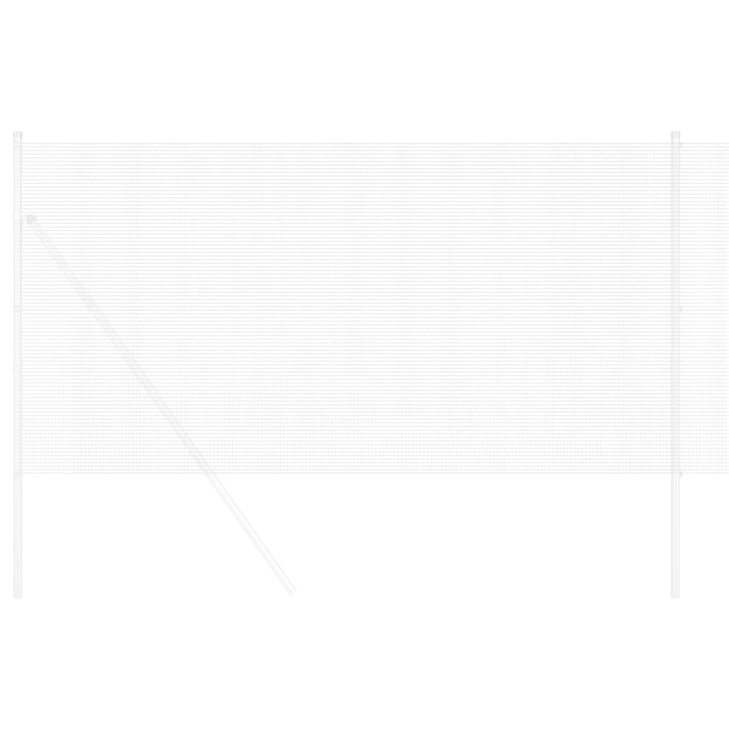 Vidaxl grillage soudé argent 1,2 x 10 m