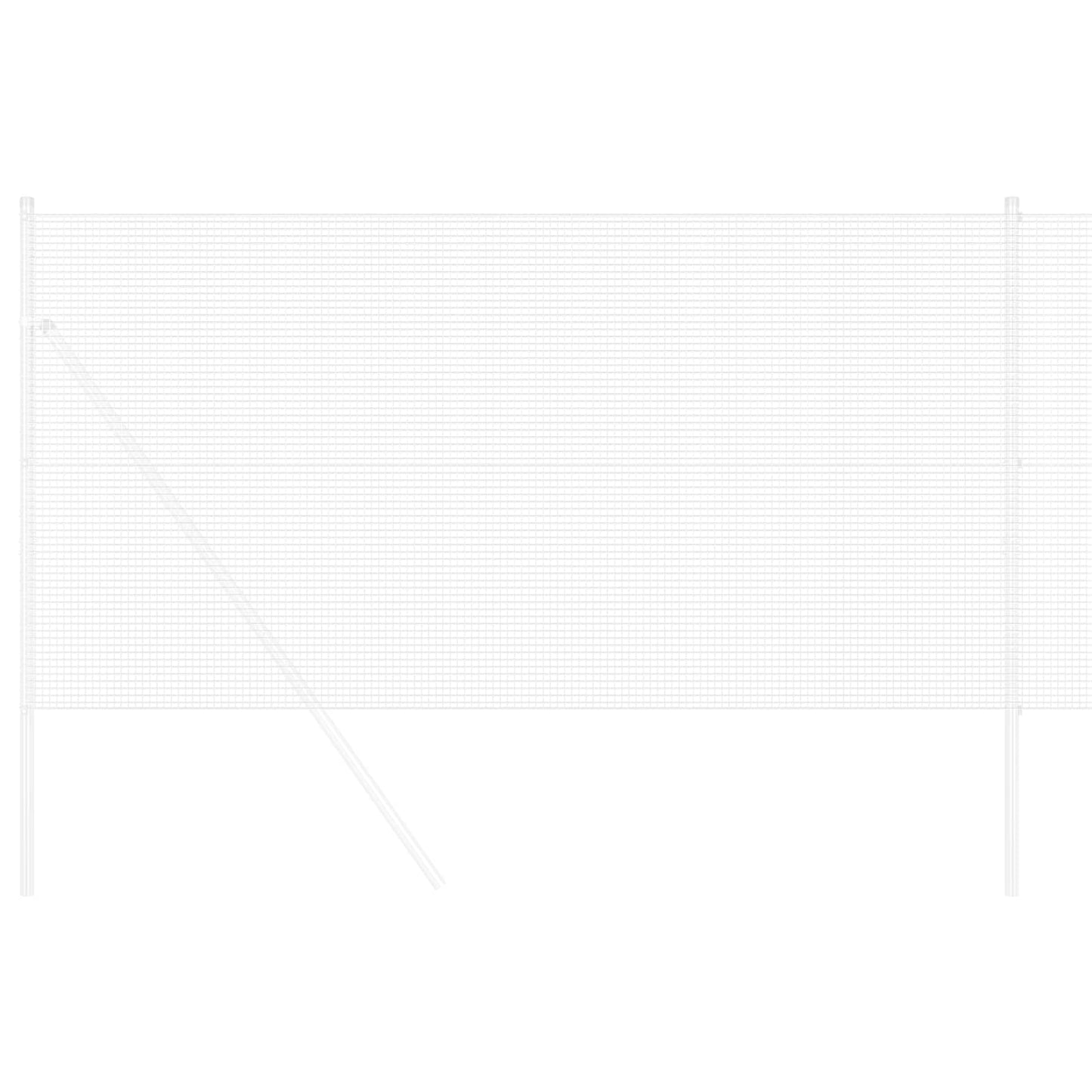 Vidaxl grillage soudé argent 1,2 x 10 m