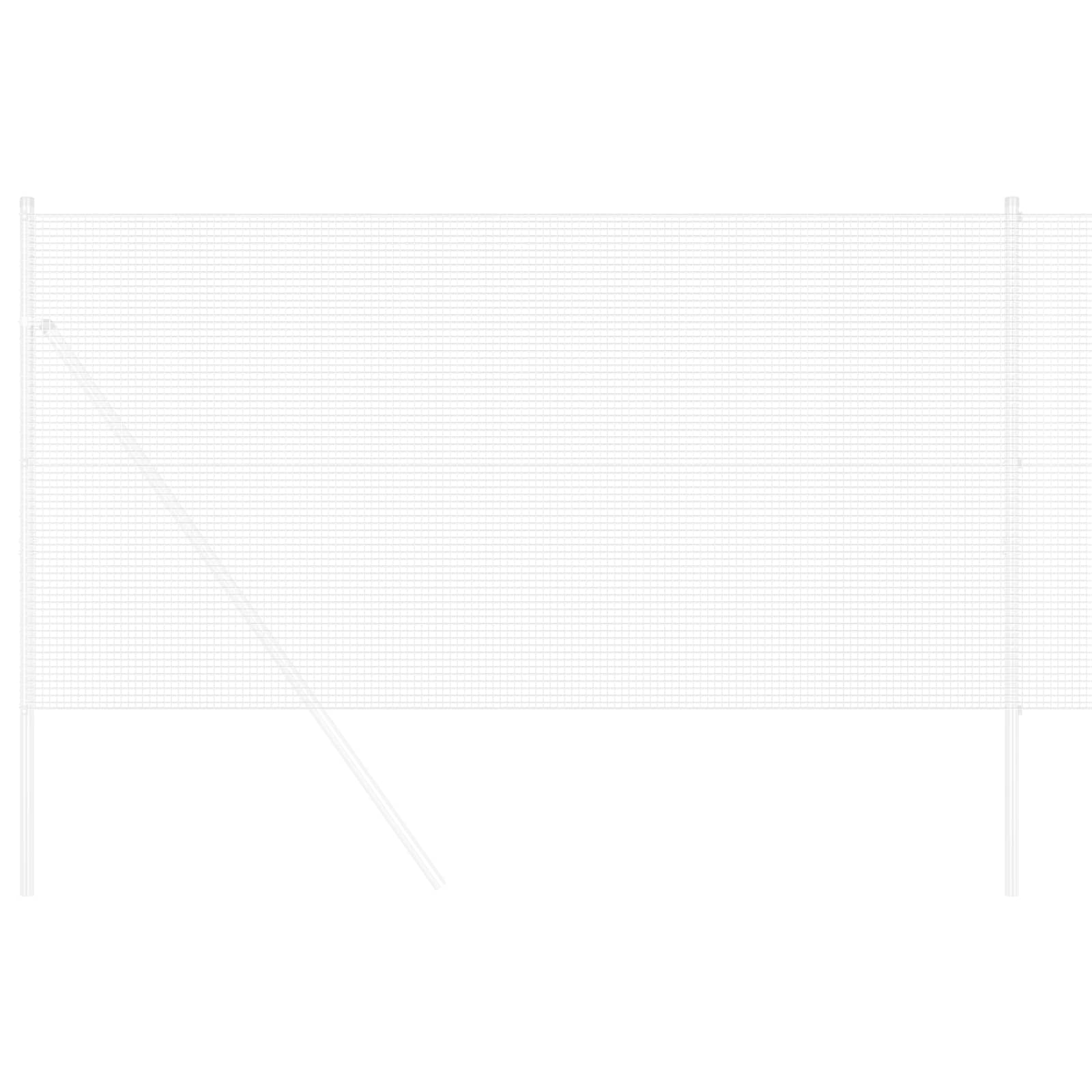 Vidaxl grillage soudé argent 1,2 x 10 m
